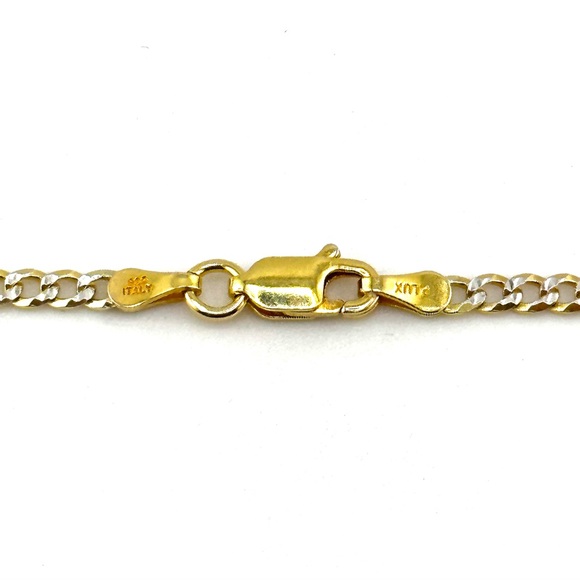 18K Gold Plated over 925 Solid Sterling Silver "A" Letter Necklace - Picture 7 of 9